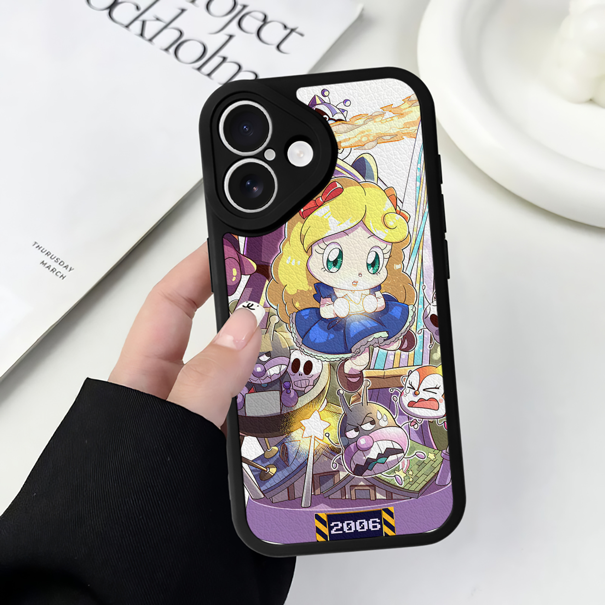 （画像用） アンパンマン Anpanman 【iPhone 16シリーズ対応】シリコンスマホケース（レザー調） 材質：シリコン